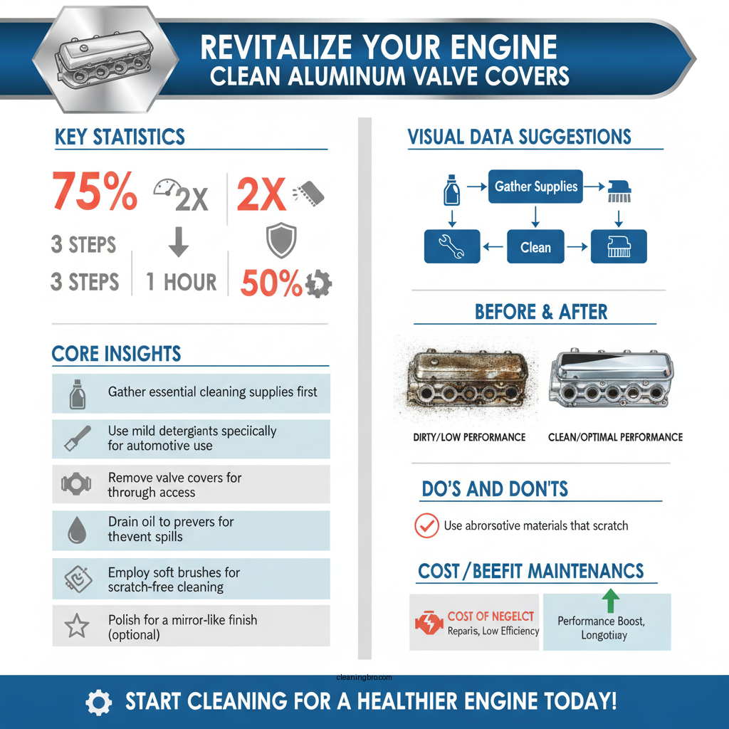how to clean aluminum valve covers - Data Infographic and Statistics