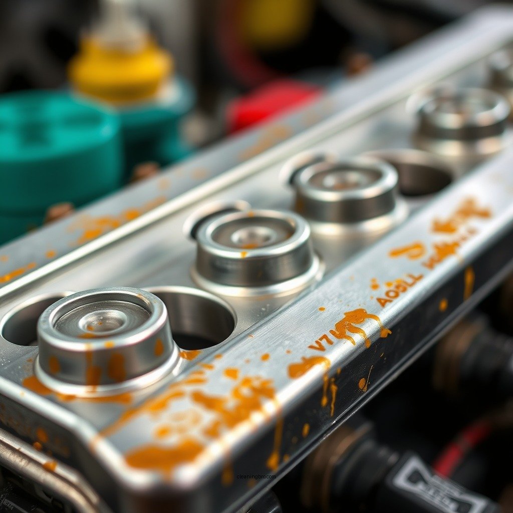 Preparing the Valve Covers for Cleaning - how to clean aluminum valve covers