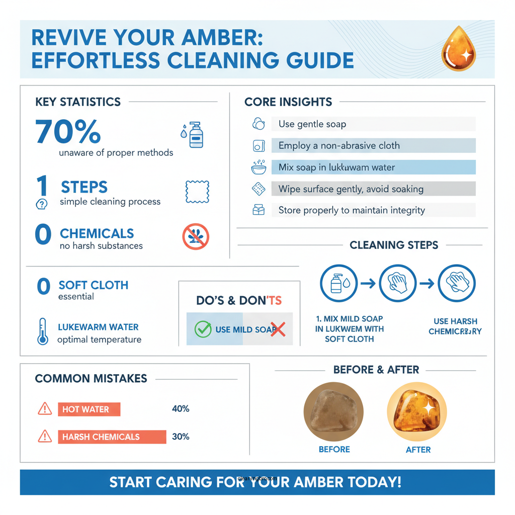 how to clean amber - Data Infographic and Statistics