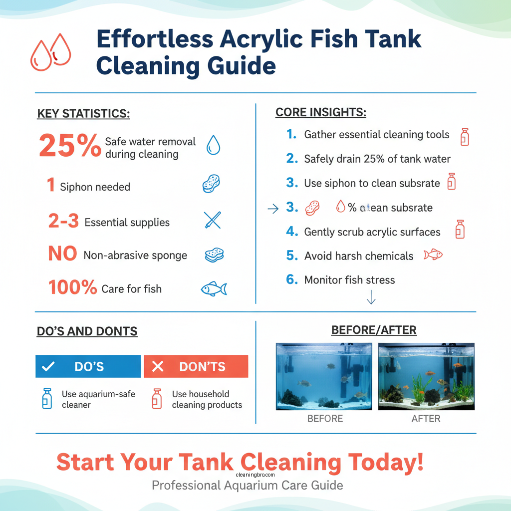how to clean an acrylic fish tank - Data Infographic and Statistics