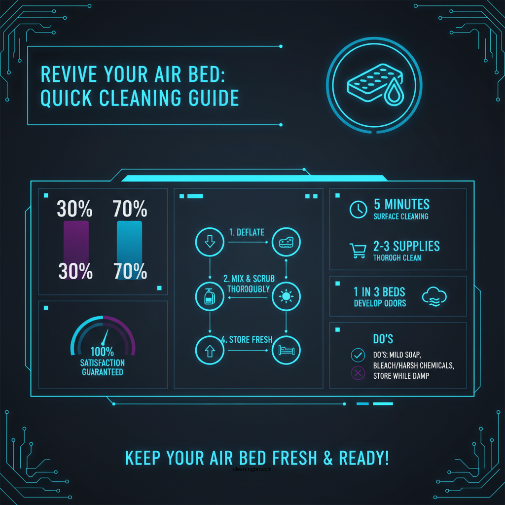 how to clean an air bed - Data Infographic and Statistics