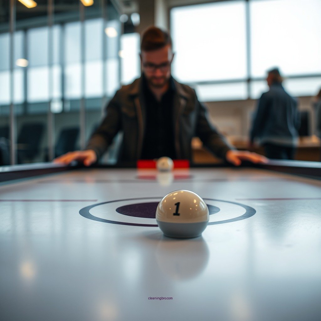 Clean the Surface - how to clean an air hockey table