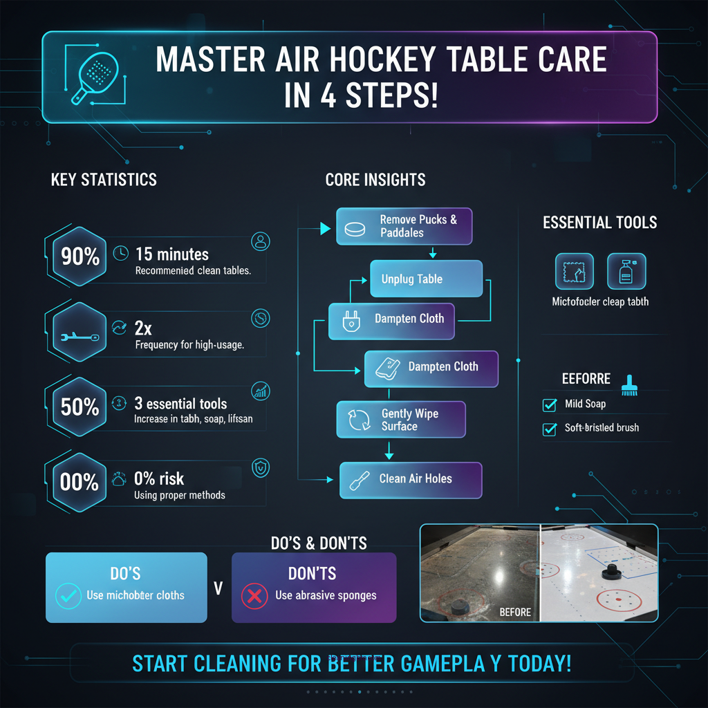 how to clean an air hockey table - Data Infographic and Statistics