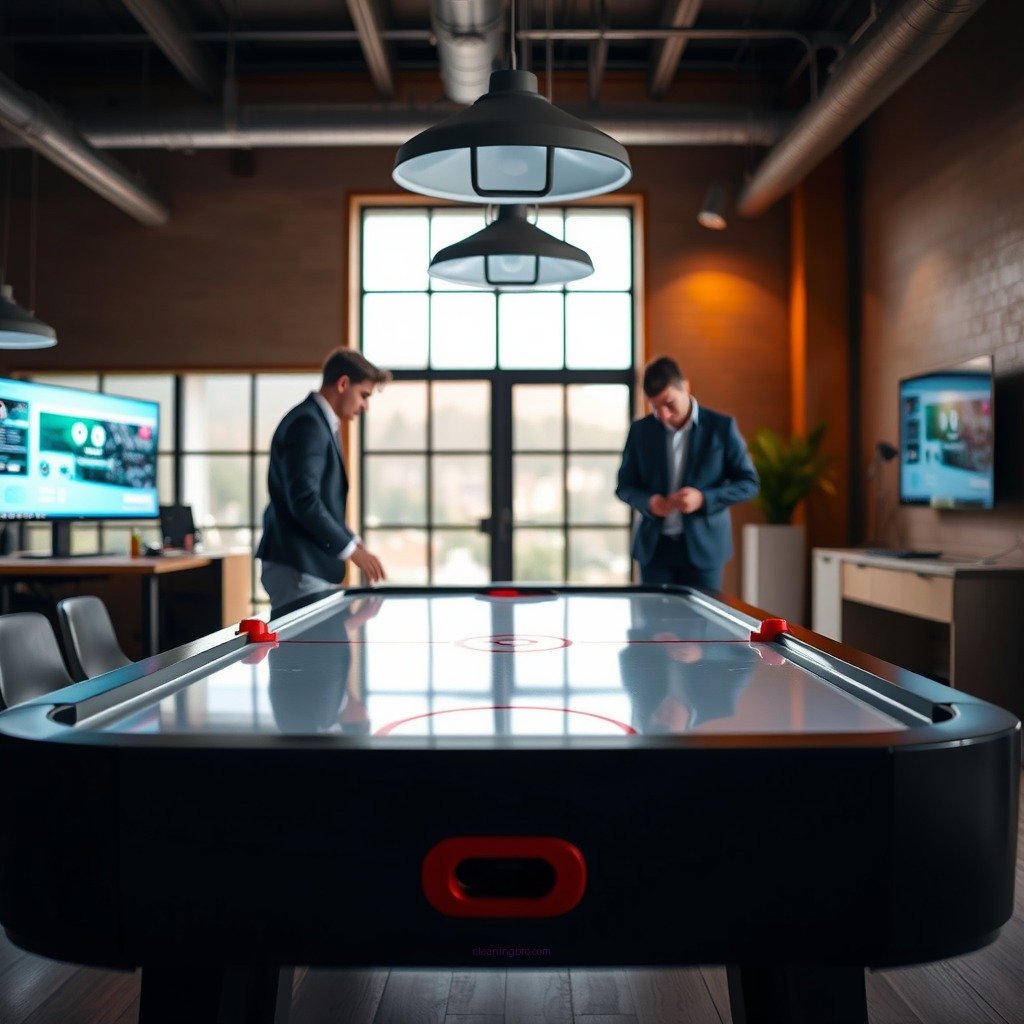 Prepare the Table for Cleaning - how to clean an air hockey table