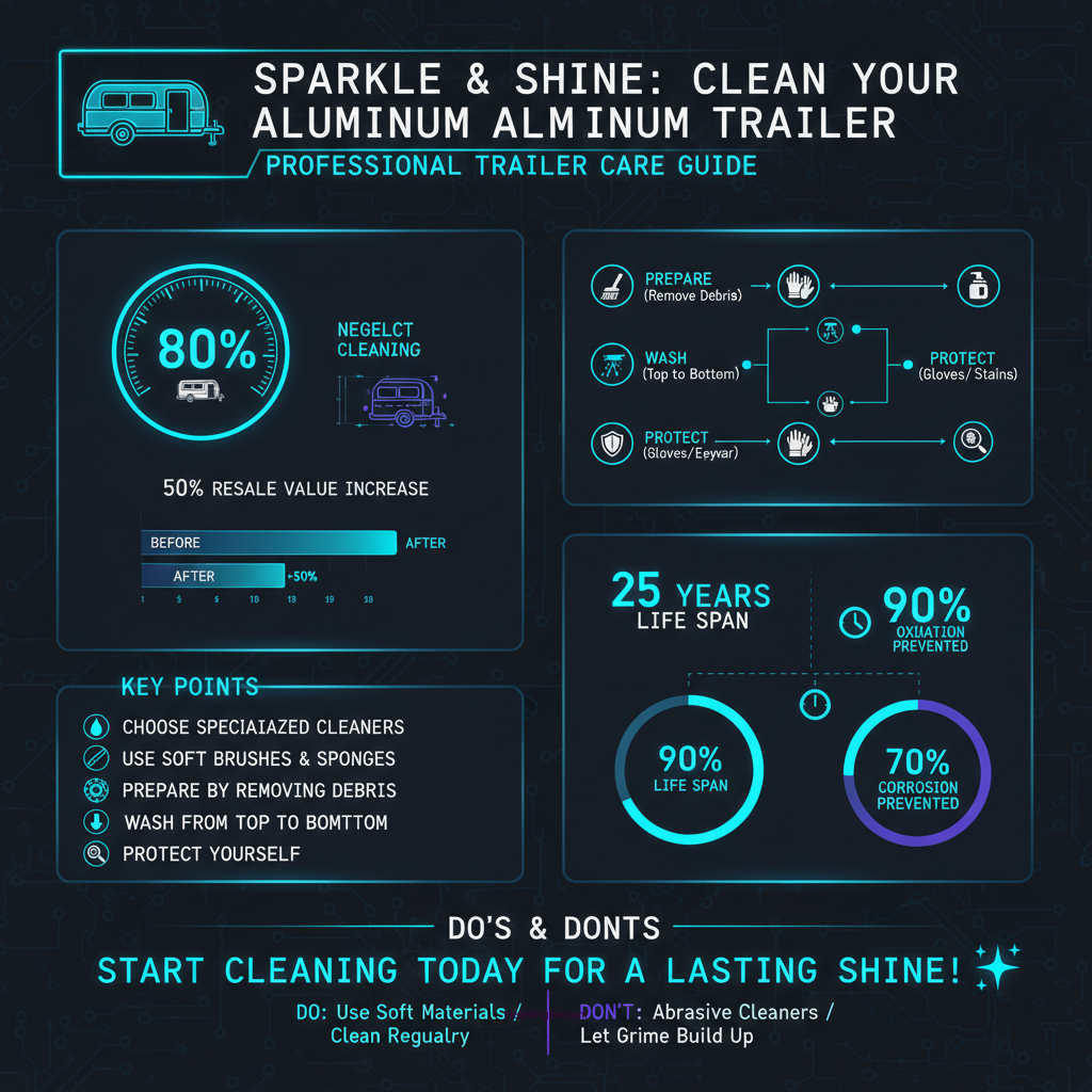 how to clean an aluminum trailer - Data Infographic and Statistics