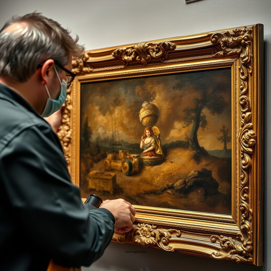 Basic Cleaning Techniques - how to clean an antique oil painting