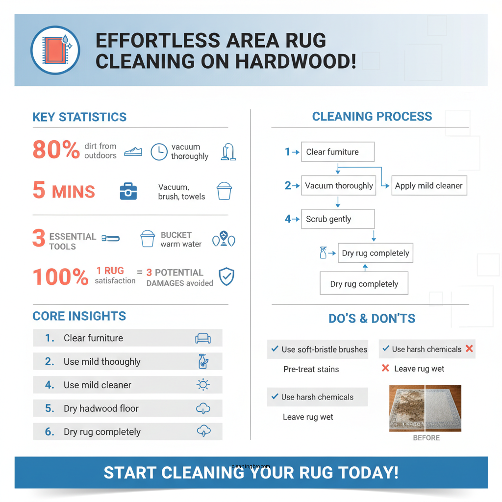 how to clean an area rug on hardwood floor - Data Infographic and Statistics