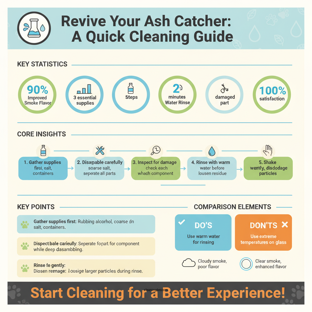 how to clean an ash catcher - Data Infographic and Statistics