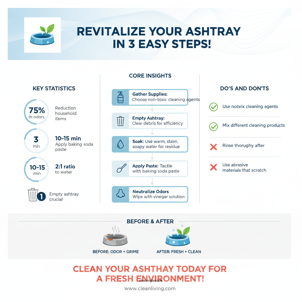 how to clean an ashtray - Data Infographic and Statistics