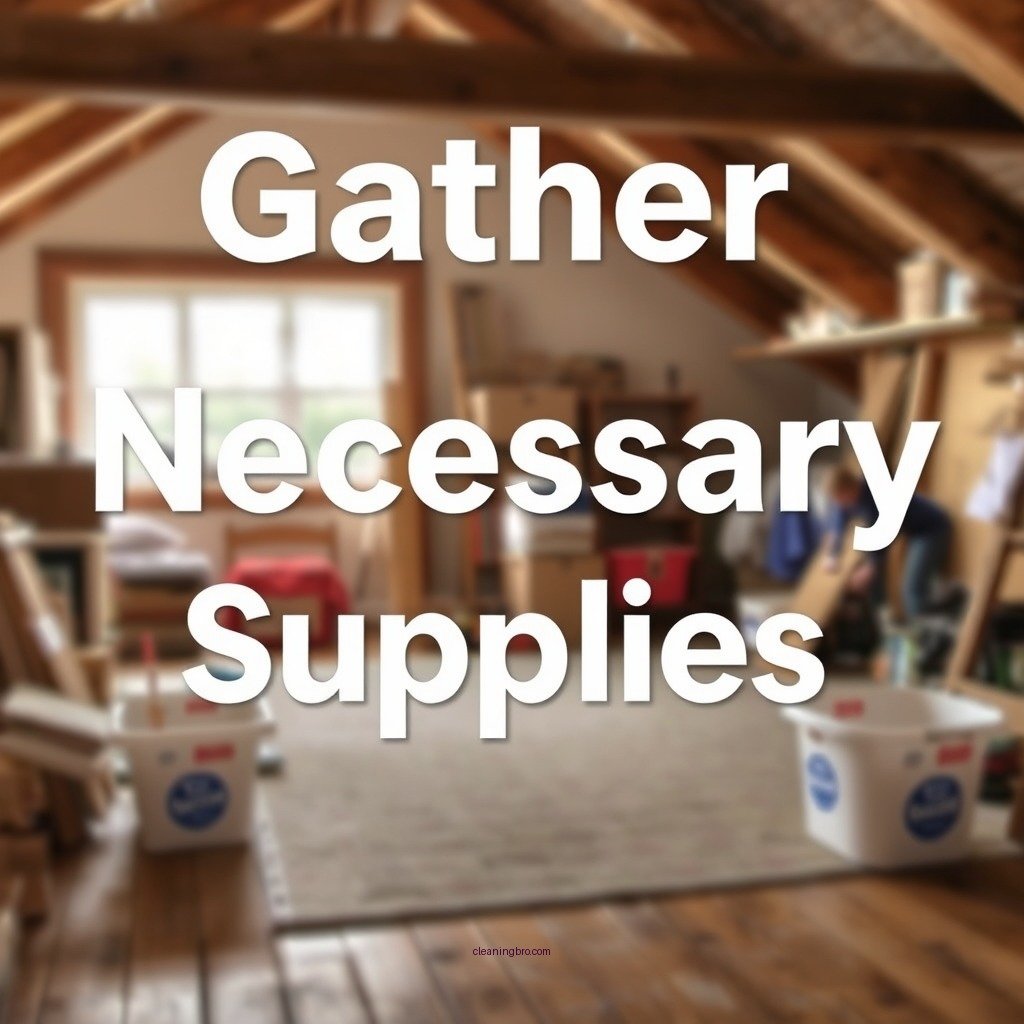 Gather Necessary Supplies - how to clean an attic