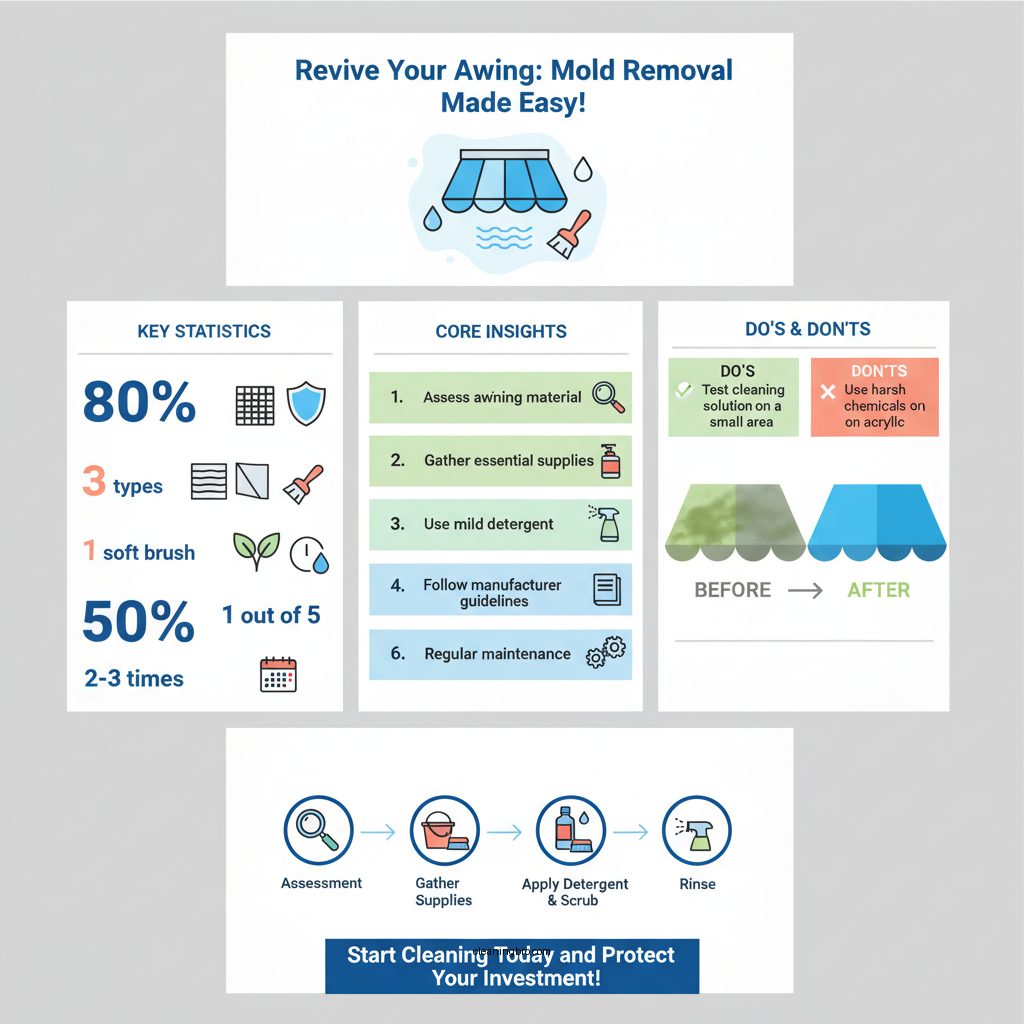 how to clean an awning with mold - Data Infographic and Statistics