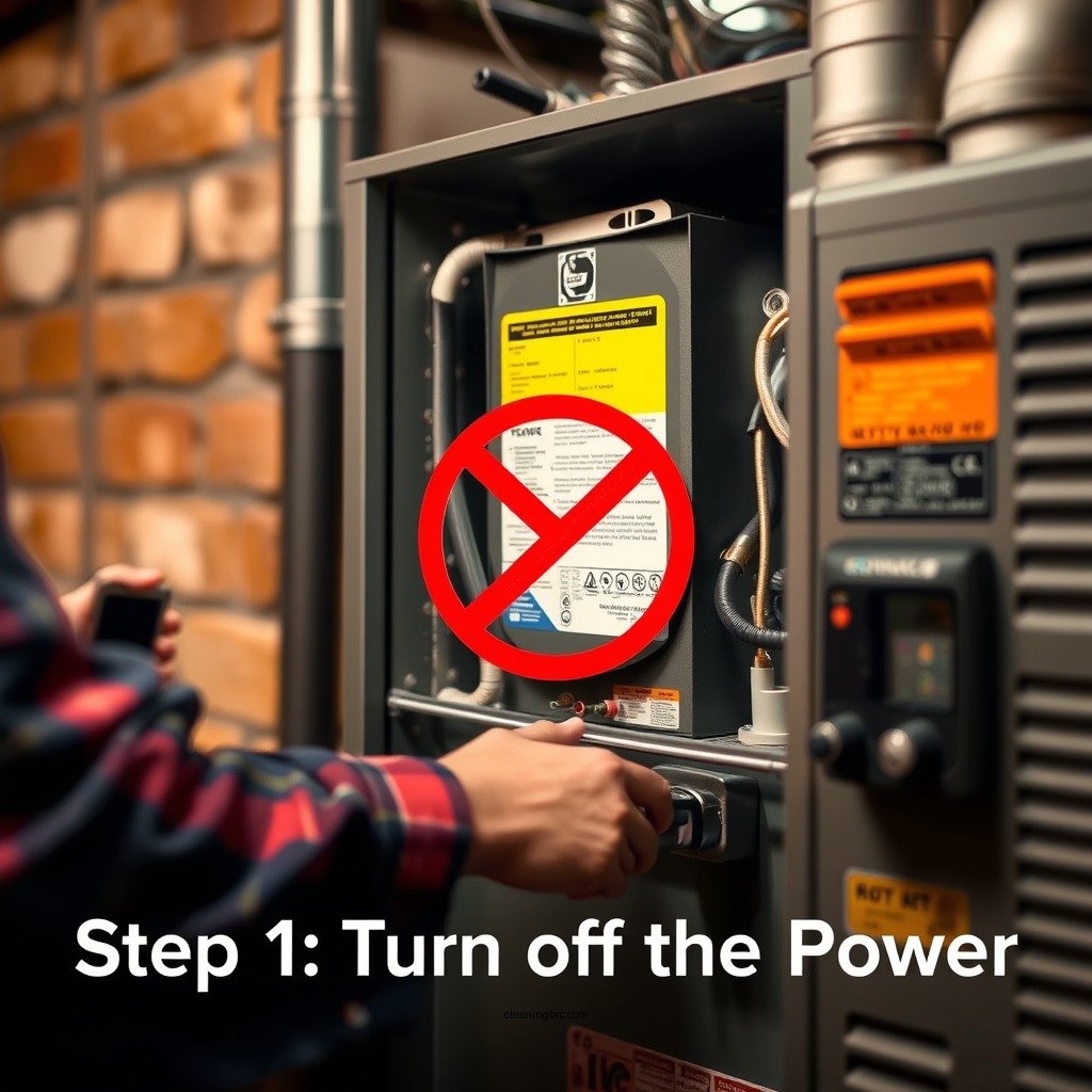 Step 1: Turn Off the Power - how to clean an electric furnace