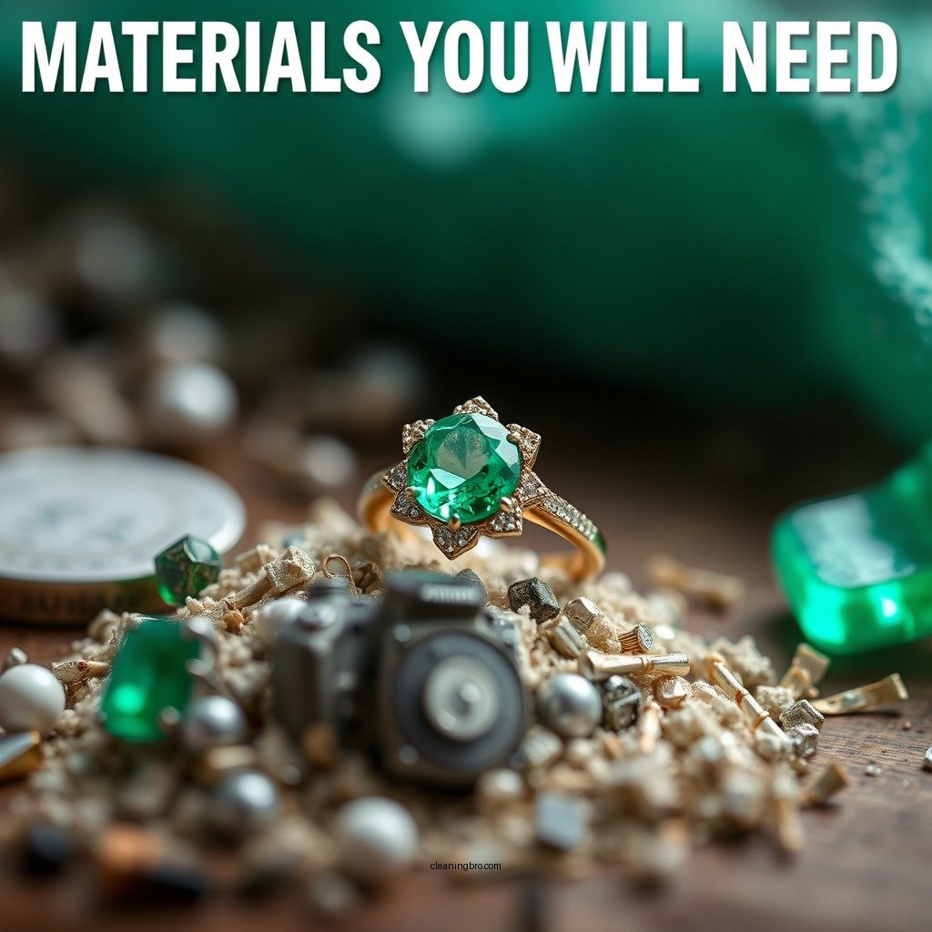 Materials You Will Need - how to clean an emerald ring