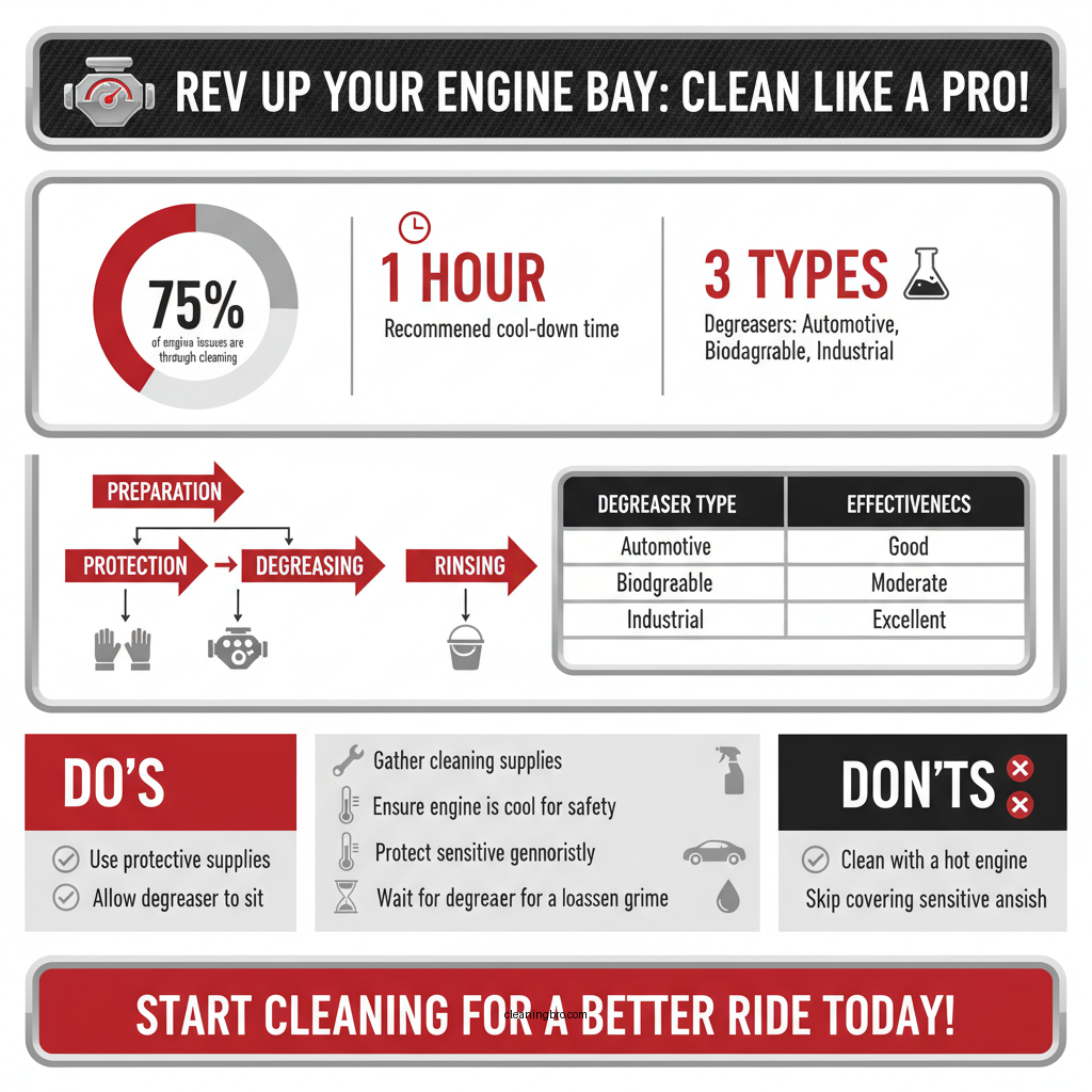 how to clean an engine bay - Data Infographic and Statistics
