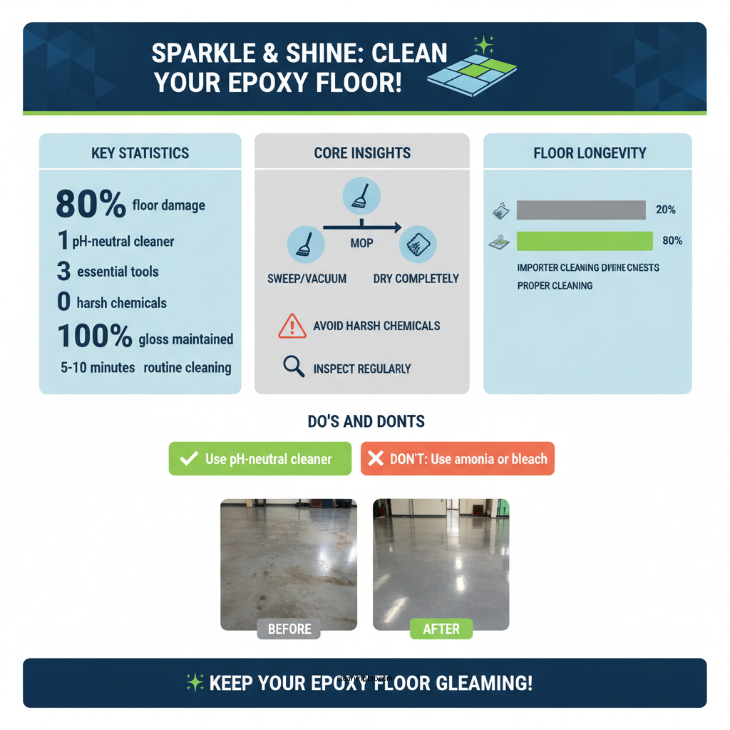 how to clean an epoxy floor - Data Infographic and Statistics