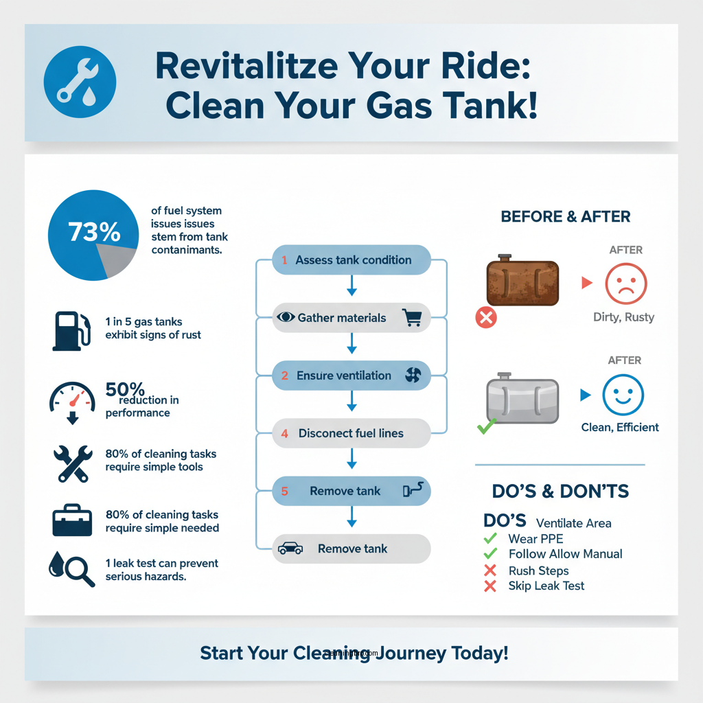 how to clean an old gas tank - Data Infographic and Statistics