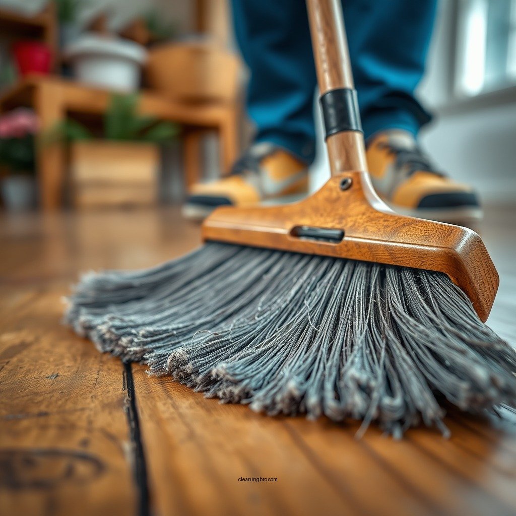 Dusting and Sweeping - how to clean an old wood floor