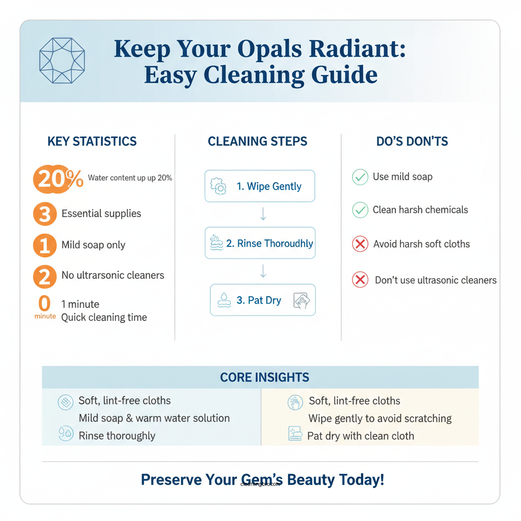 how to clean an opal - Data Infographic and Statistics