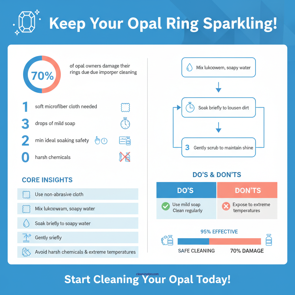how to clean an opal ring - Data Infographic and Statistics