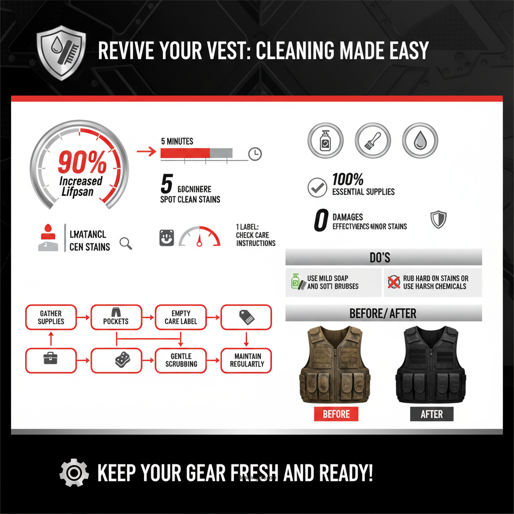 how to clean an outer vest carrier - Data Infographic and Statistics