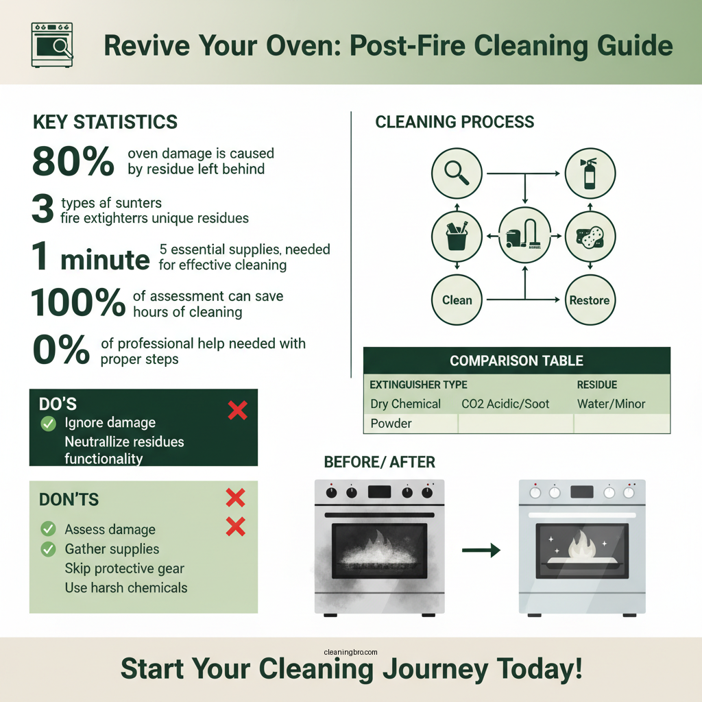 how to clean an oven after fire extinguisher - Data Infographic and Statistics