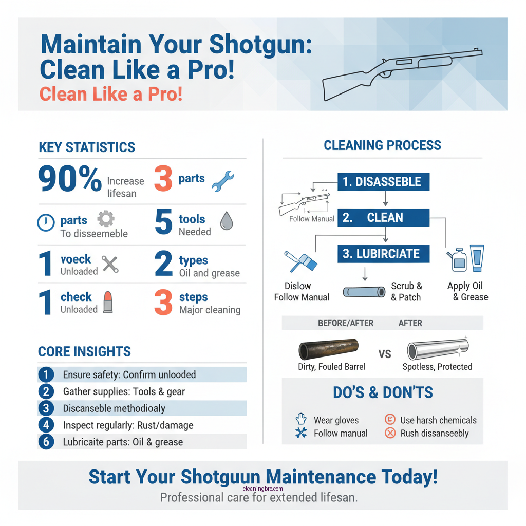 how to clean an over under shotgun - Data Infographic and Statistics