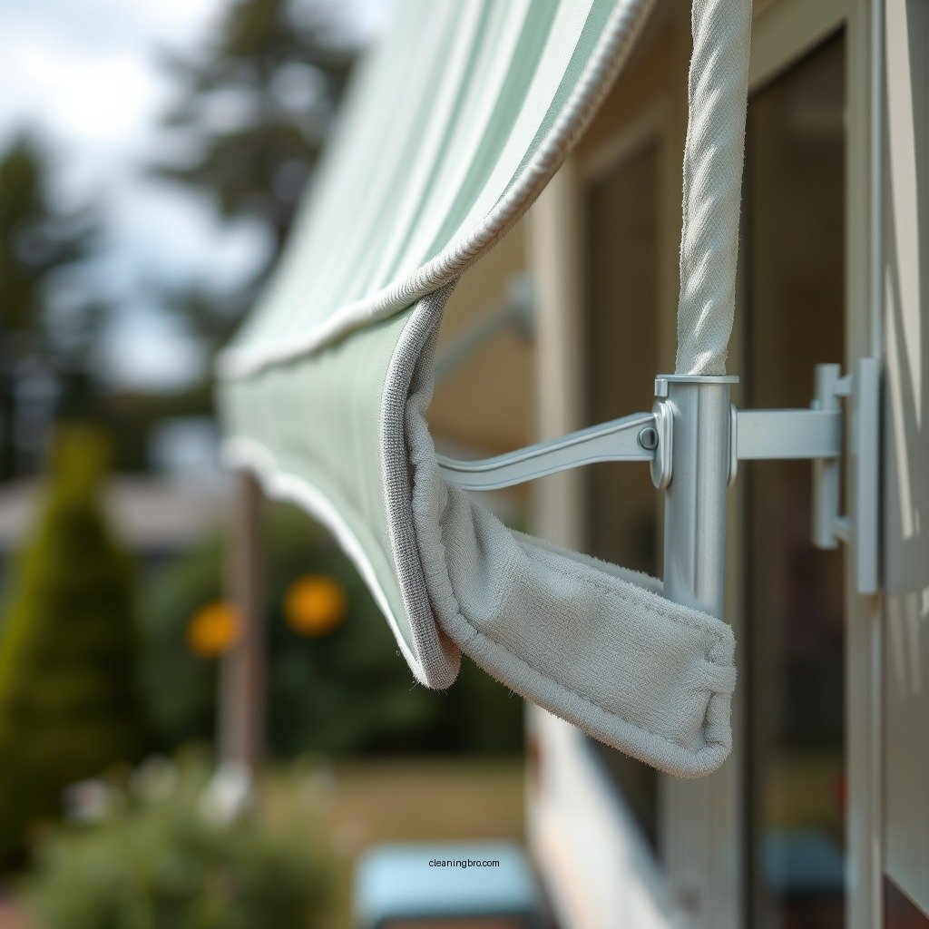 Preparing the Awning for Cleaning - how to clean an rv awning