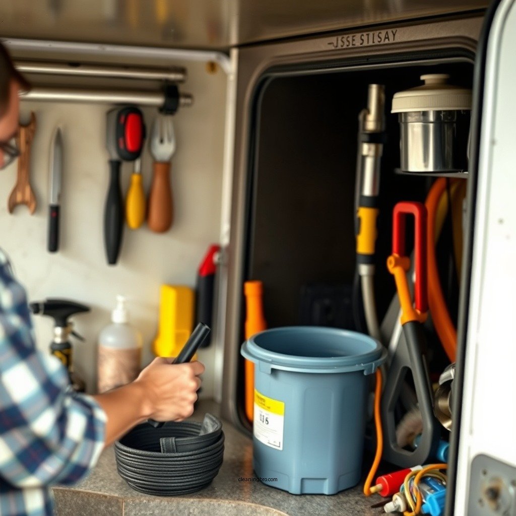 Required Tools and Supplies - how to clean an rv black tank