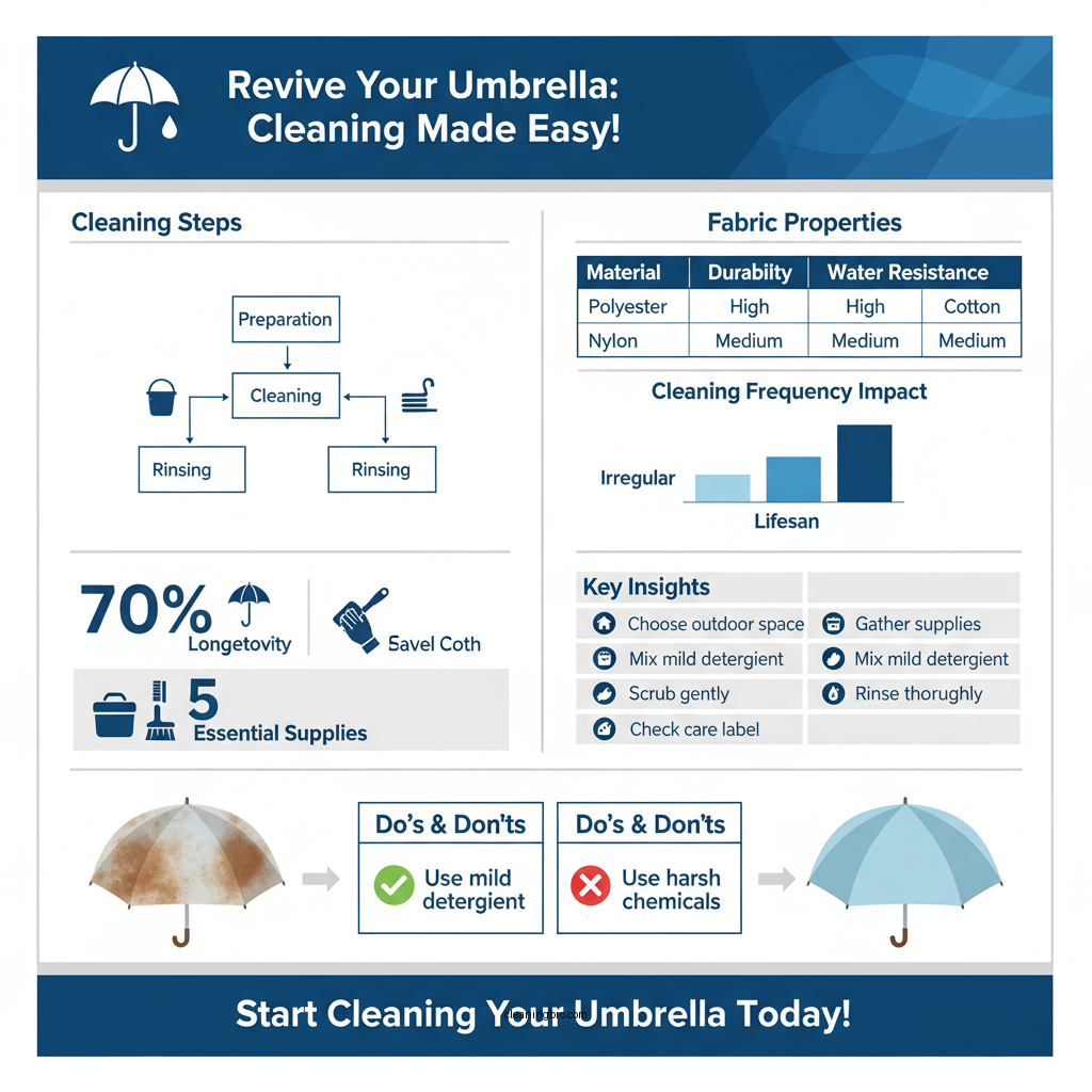how to clean an umbrella - Data Infographic and Statistics