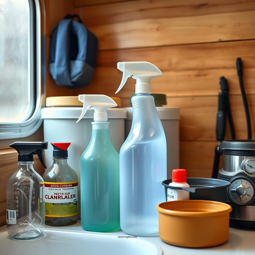 Essential Supplies for Cleaning - how to clean and deodorize rv holding tanks
