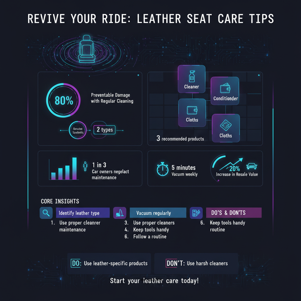 how to clean and maintain leather car seats - Data Infographic and Statistics