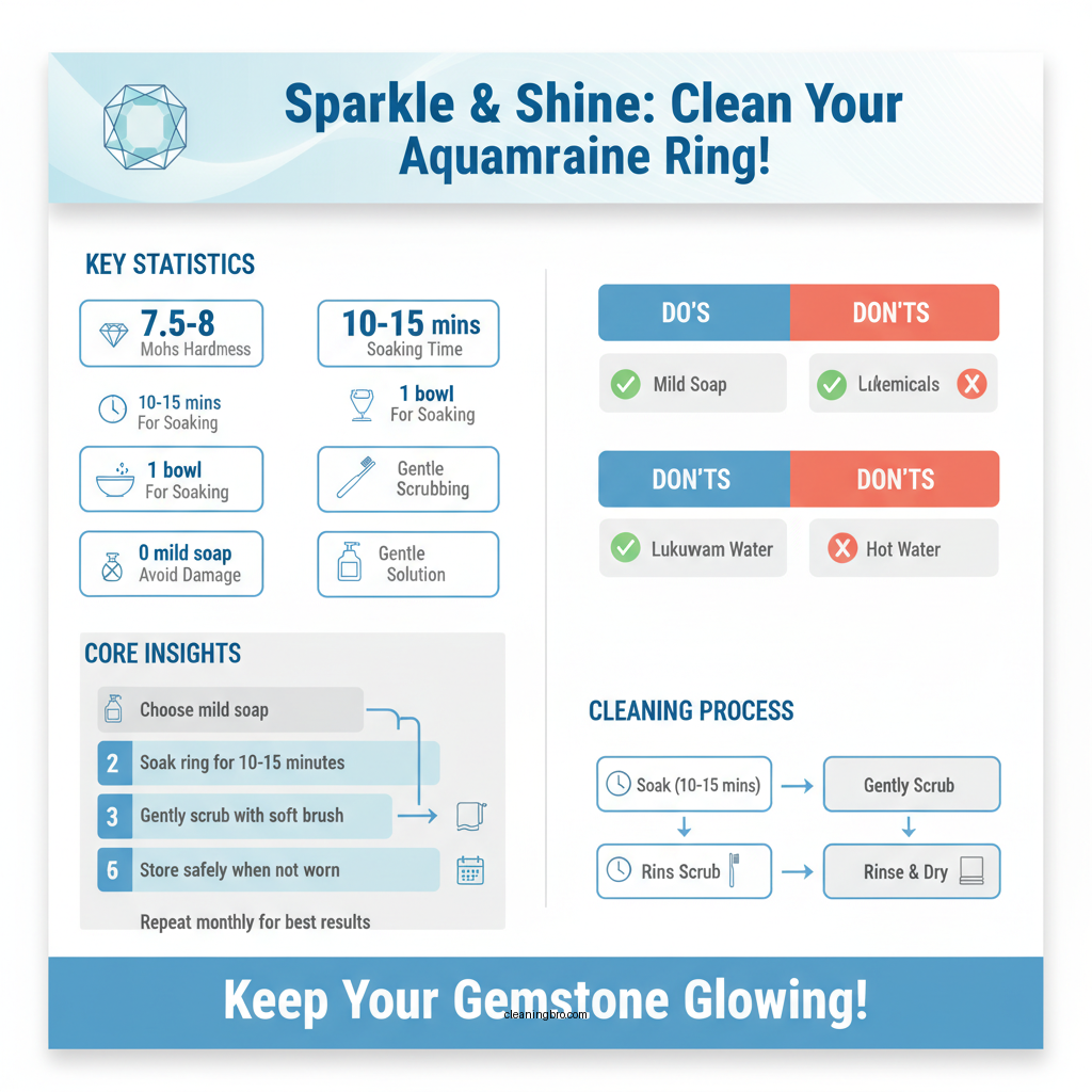 how to clean aquamarine ring - Data Infographic and Statistics