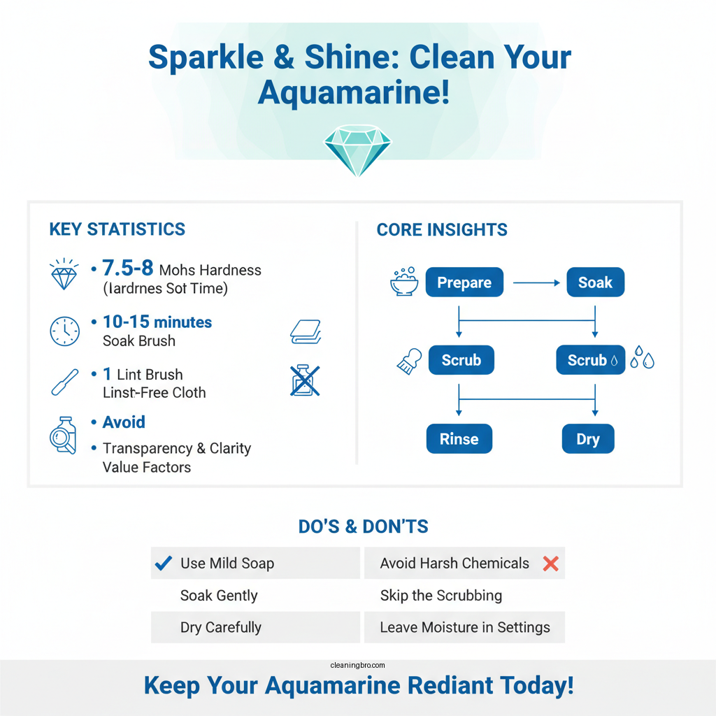 how to clean aquamarine stone - Data Infographic and Statistics