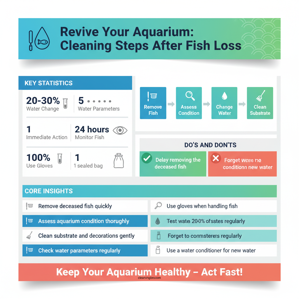 how to clean aquarium after fish died - Data Infographic and Statistics