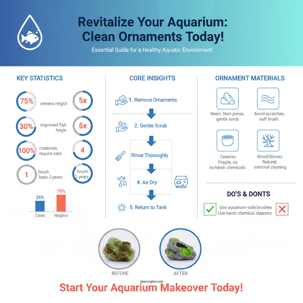 how to clean aquarium ornaments - Data Infographic and Statistics