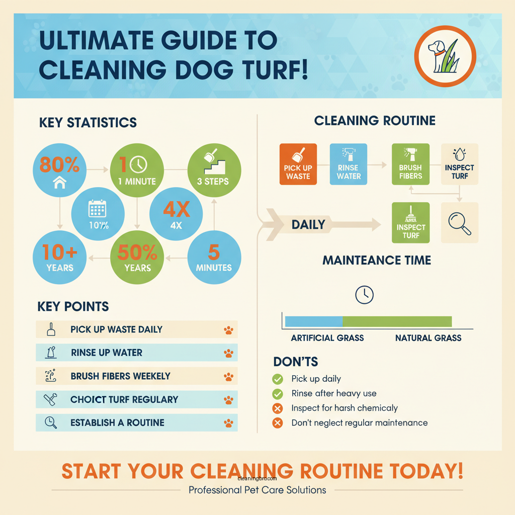how to clean artificial grass for dogs - Data Infographic and Statistics