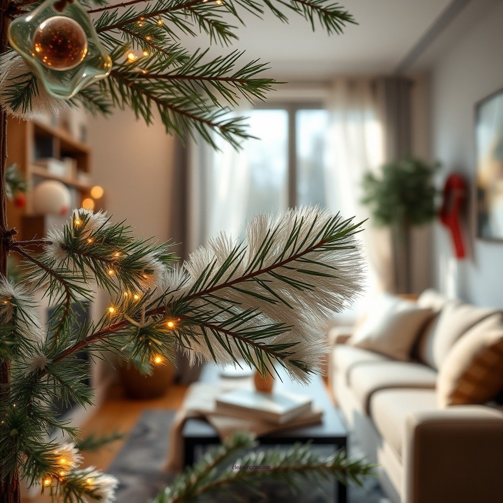 Dusting the Leaves - how to clean artificial tree leaves