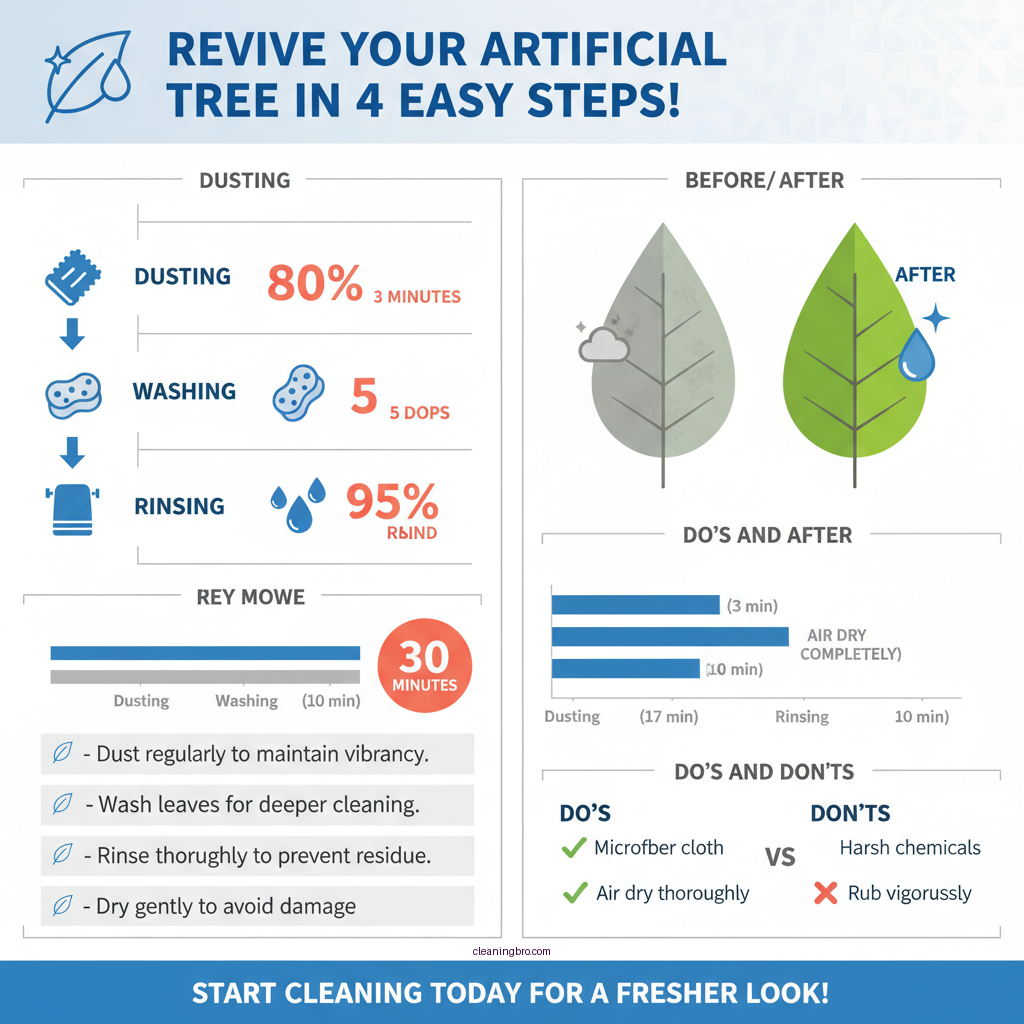 how to clean artificial tree leaves - Data Infographic and Statistics