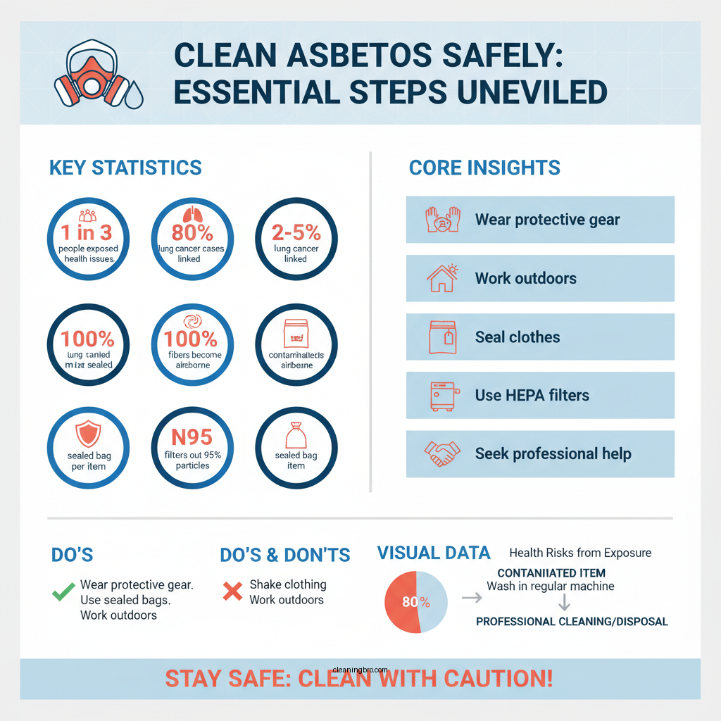 how to clean asbestos from clothes - Data Infographic and Statistics