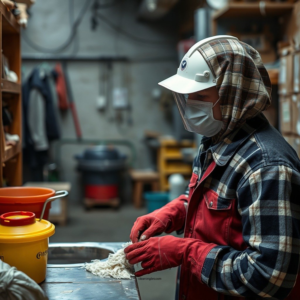 Preparing for Cleaning - how to clean asbestos from clothes