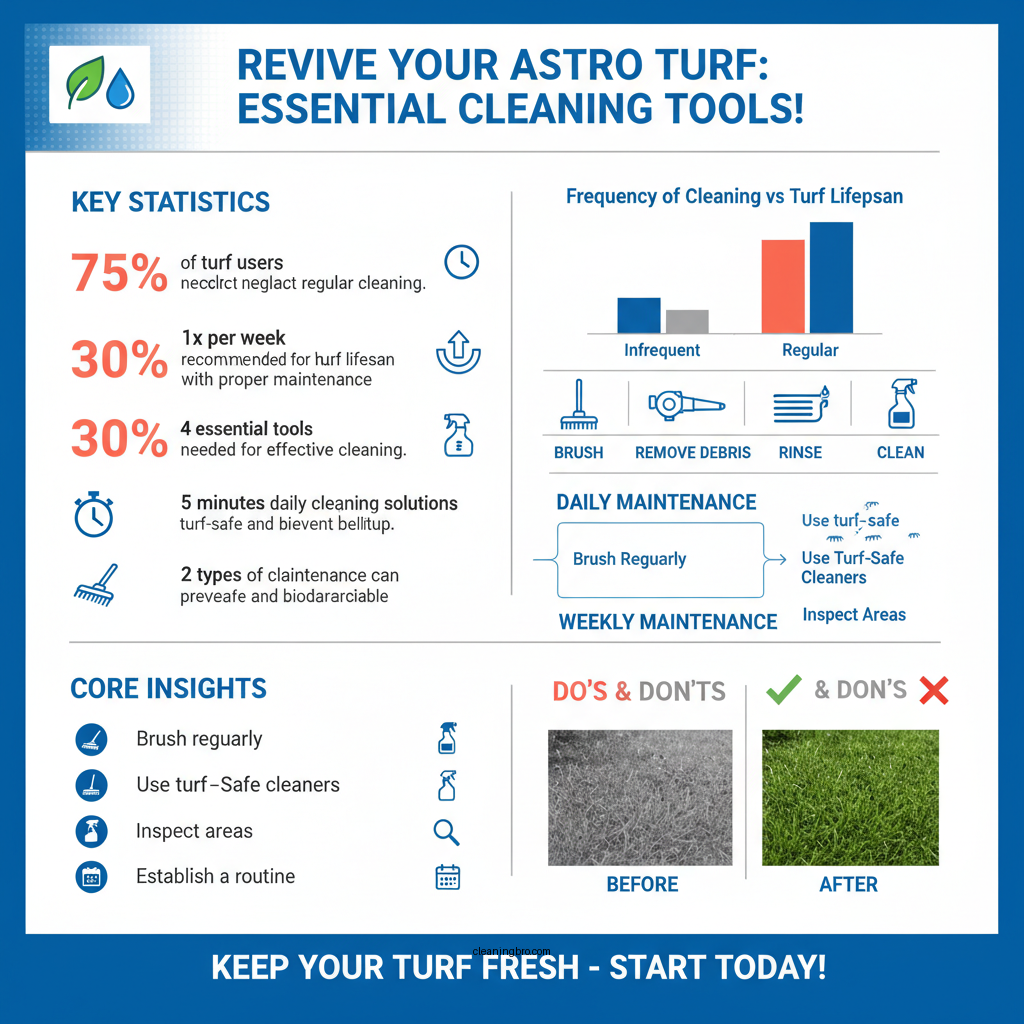how to clean astro turf - Data Infographic and Statistics