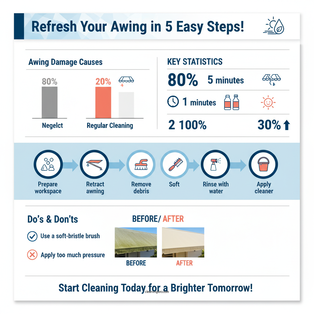 how to clean awning - Data Infographic and Statistics