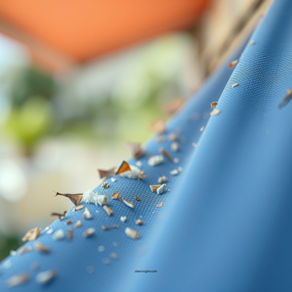 Remove Loose Dirt and Debris - how to clean awning