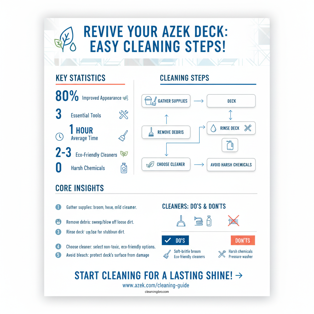 how to clean azek deck - Data Infographic and Statistics
