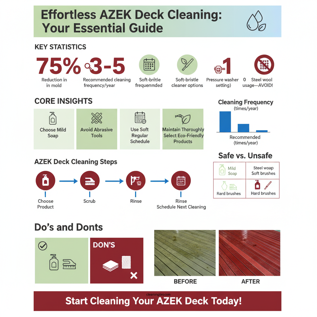 how to clean azek decking - Data Infographic and Statistics