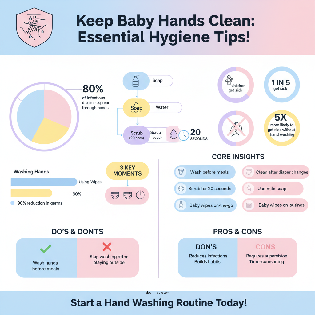 how to clean baby hands - Data Infographic and Statistics