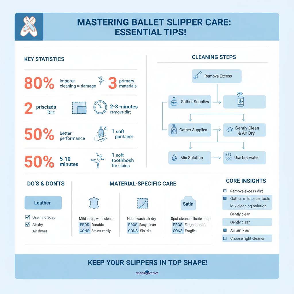 how to clean ballet slippers - Data Infographic and Statistics