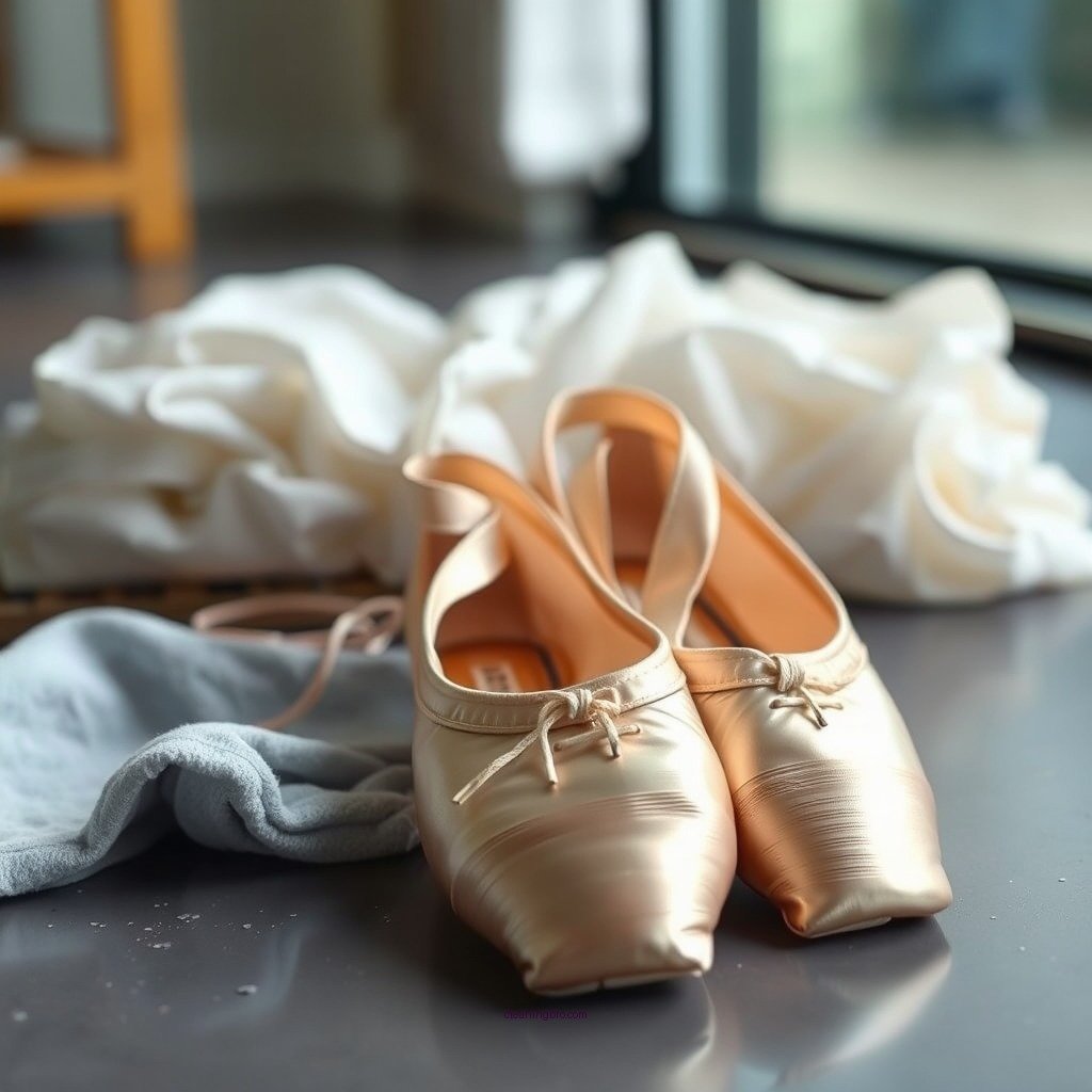 Preparing for Cleaning - how to clean ballet slippers