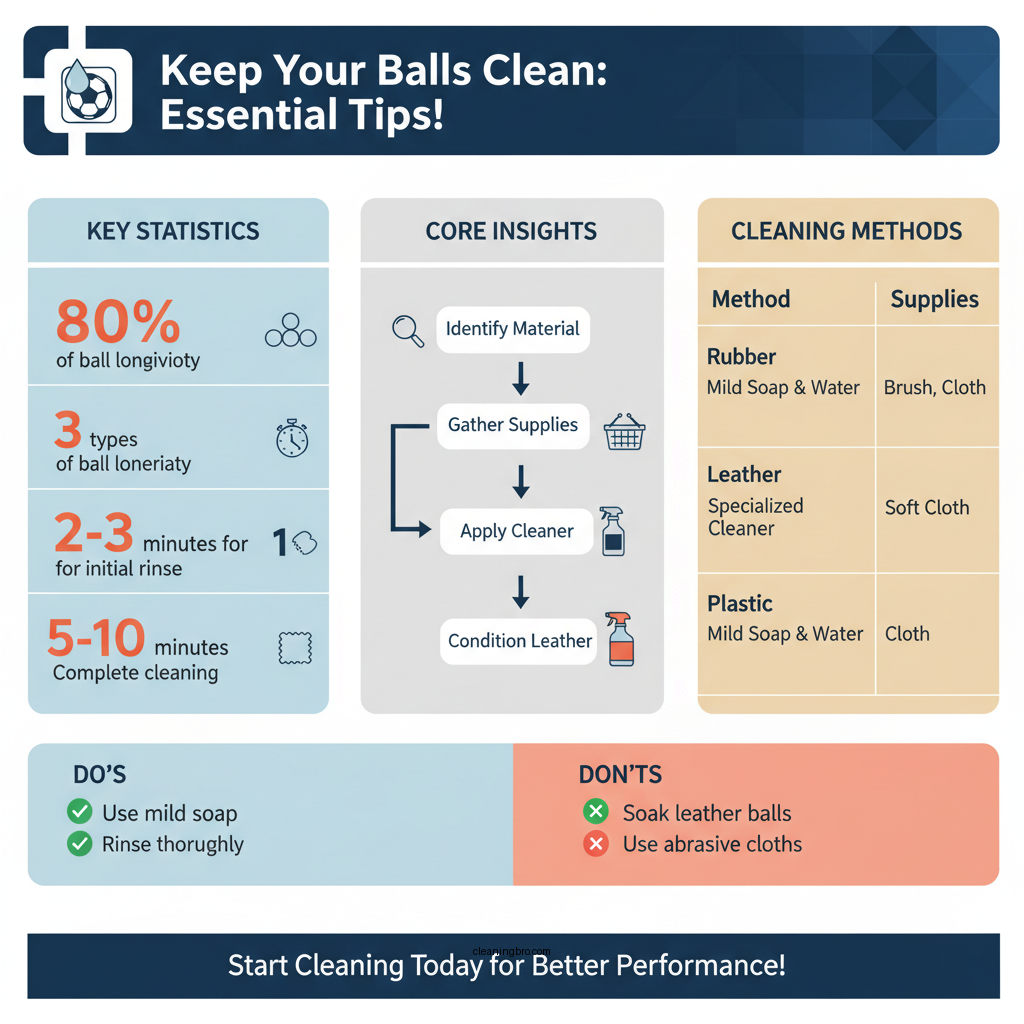 how to clean balls - Data Infographic and Statistics