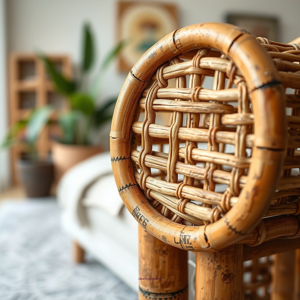 Dealing with Stains and Scuffs - how to clean bamboo cane furniture